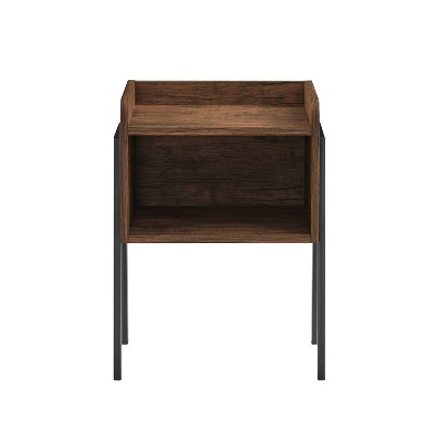 Kazuyo Mid-Century Modern Open Cubby Side Table - Danya B.