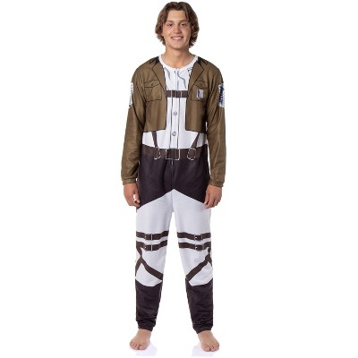 Attack on Titan Men's Eren Jaeger Scout Regiment Union Suit Costume