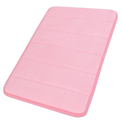 PiccoCasa Household Absorbent Memory Foam Coral Velvet Non-slip Bath Mats