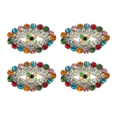 Unique Bargains Eye Rhinestone Sew on Applique Patches