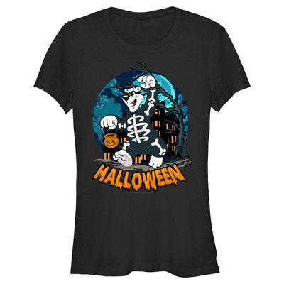 Juniors Womens ICEE Bear Halloween Scare T-Shirt