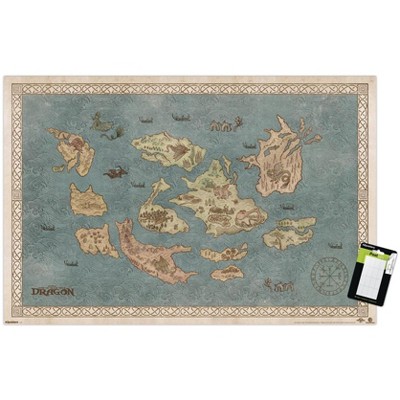 Trends International How To Train Your Dragon (2025) - Map Unframed Wall Poster Prints