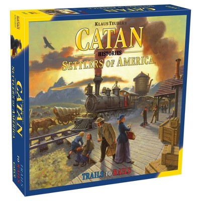 Mayfair Games Catan Histories Settlers of America Trails to Rails Board Game: Strategy Game for 3-4 Players