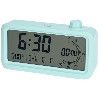 REGALWOVEN Plastic Digital Battery Powered Dimmable Alarm Clock 5.9 x 3.1 x 1.6 Inches