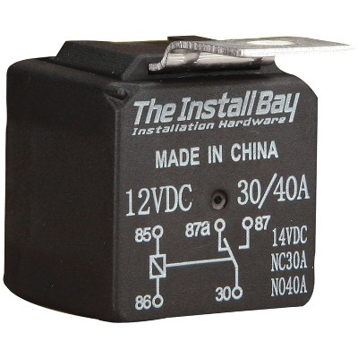 Install Bay® 30-Amp/40-Amp Economy Relay in Black