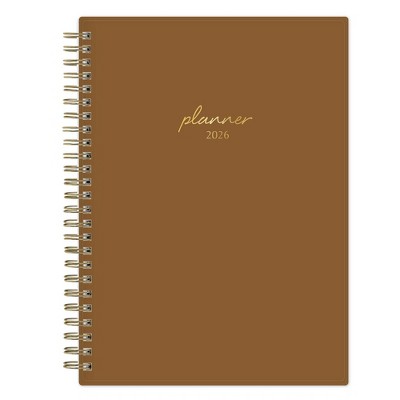 Blue Sky Weekly/Monthly 15 Months Planning Calendar and Notes 5.875"x8.625" Mocha Mousse