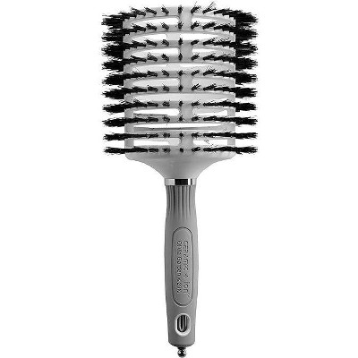 Olivia Garden Ceramic Ion Boar Round Hairbrush - CI-Mega - 4-1/2