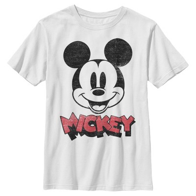 Boy's Disney Mickey Mouse Retro Headshot T-Shirt