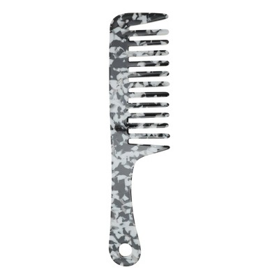Unique Bargains Marble Handle Hair Comb 1 Pc