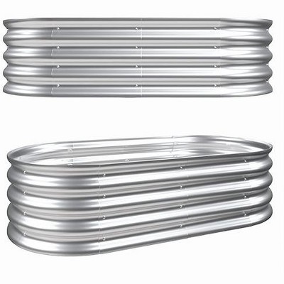 Dolonm Galvanized Raised Garden Bed | Rust-Resistant | Adjustable Modular Design | Easy Assembly | American Style