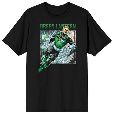 Green Lantern Core Guy Gardner on Black Ground Adult Crew Neck Short Sleeve T-shirt