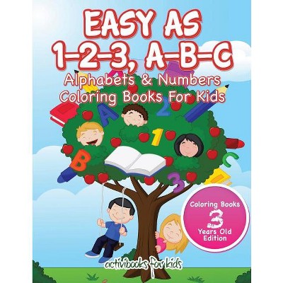 Easy As 1-2-3, A-B-C - by  Activibooks For Kids (Paperback)