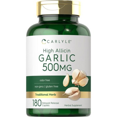 Carlyle High Allicin Garlic Supplement 500mg | 180 Caplets