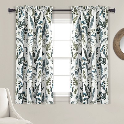 Set of 2 Devonia Allover Light Filtering Window Curtain Panels - Lush Décor