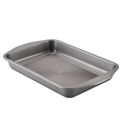 Circulon Total Nonstick 9"x13" Cake Pan: Aluminum Rectangle Baking Dish, Dishwasher-Safe, Gray