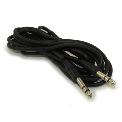 My Cable Mart 10ft 1/4" Stereo TRS Phone Cable, Male to Male