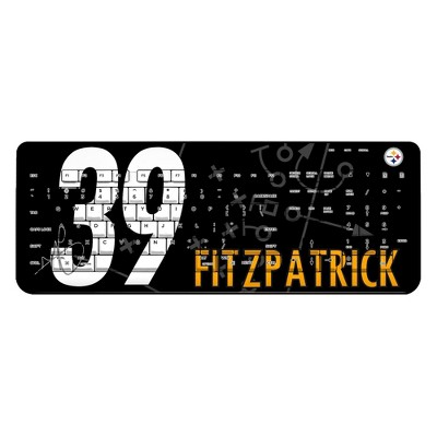 Keyscaper NFL Pittsburgh Steelers Players Game Tactic Wireless USB Keyboard