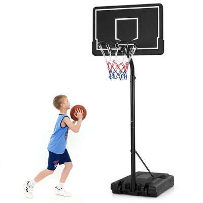 Costway 6.9-8.5 FT Portable Outdoor Basketball Hoop with Shatterproof PC Backboard