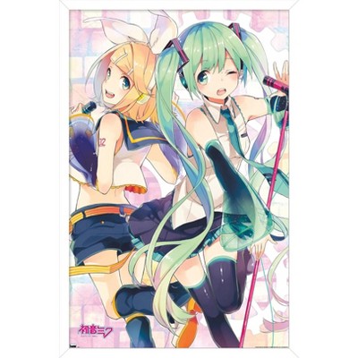 Trends International Hatsune Miku - Duo Framed Wall Poster Prints