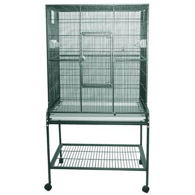 A&E Cage Company Flight Cage & Stand Bird Cage - Green S