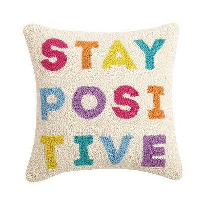 Makers Collective Stay Positive Kids' Throw Pillow