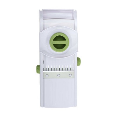 GoodCook Ready Mandoline Slicer: Kitchen Tool, Plastic & Stainless Steel, Hand Wash, Green & Silver