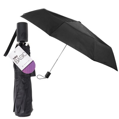 totes Basic Automatic Open Close Compact Foldable Travel Umbrella
