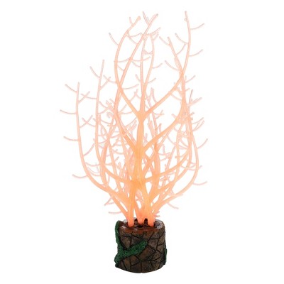 Unique Bargains Glowing Silicone Aquarium Tree Coral Fish Tank Decoration