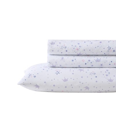 Laura Ashley Dancing Stars Purple Sheet Set