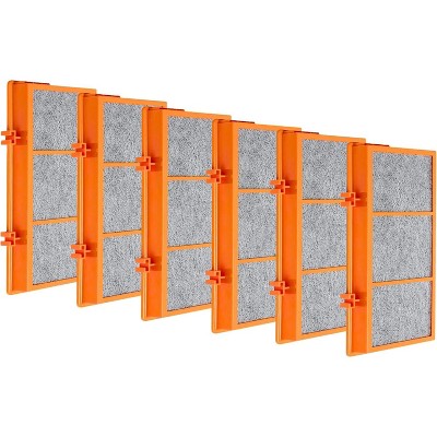 Nispira 3-in-1 True HEPA Activated Carbon Air Filter Replacement Compatible with Holmes AER1 Smoke Grabber HAPF30AS-U4R Air Purifier, 6 Packs