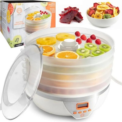 MasterChef Digital Food Dehydrator w 5 Trays and Temperature Controls-Dehydrating Machine w Recipe Guide-8L Capacity - Great Gift for Cooks
