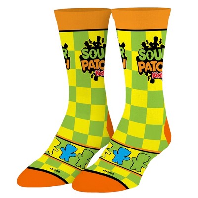 Cool Socks, Sour Patch Kids Checkers, Funny Novelty Socks, Large