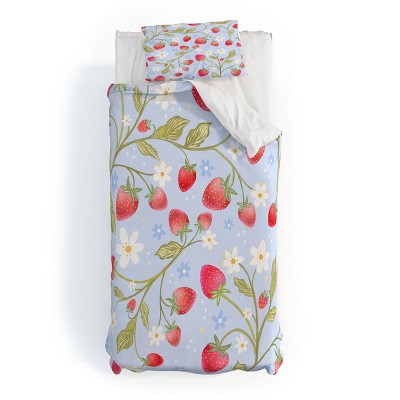 Deny Designs Rosebud Studio Summer Feels Duvet Cover Bedding Set Blue