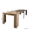CAVINAS Multifunctional Extendable Console Table, Convertible to 118.5" Dining Table, Modern Rectangular Dining Table for 8, Convertible Table - 4 of 4