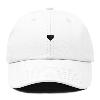 Dalix Heart Embroidered Cotton Summer Outdoor Baseball Cap Dad Hat Womens