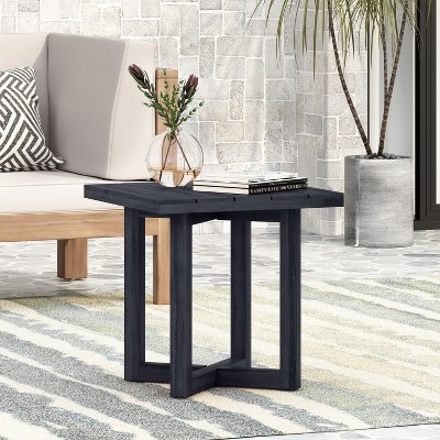 NicBex Modern Outdoor End Table Outdoor Side Table, Outdoor Coffee Table Patio Table Small Table Outdoor Table for Backyard, Balcony, Porch