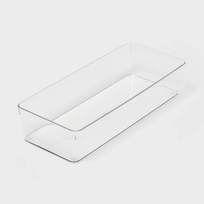 6"x15" Drawer Flatware Organizer - Brightroom™: Clear PETG, In-Drawer Kitchen Storage, Contemporary Style