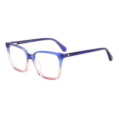 Kate Spade KS Everleigh BR0 Womens Square Eyeglasses Blue Pink Fade 52mm