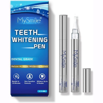 MySmile Teeth Whitening Pen Kit 14 Treatments - 2Pcs Non-Sensitive Teeth Whitening Gel Pen