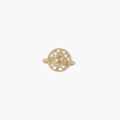 sanctuaire Dainty Filigree Ring Gold