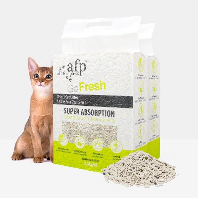 Allforpaws Cat Litter, 5-in-1 Unscented Clumping Tofu Cat Litter, 2.8Kg/6L
