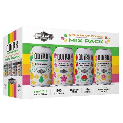 Quirk Spiked and Sparkling Citrus Mixed Hard Seltzer - 12pk/12 fl oz Cans
