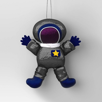 5.5" Christmas Fabric Metallic Space Boy Ornament - Wondershop™