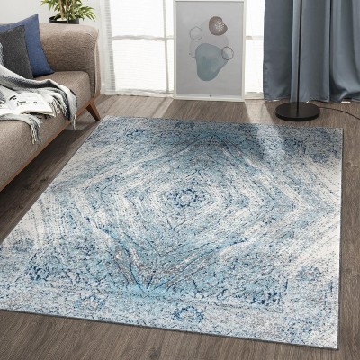 Luxe Weavers Modern Abstract Medallion Indoor Area Rug