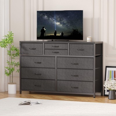 Whizmax 10 Drawer Dresser,TV Stand Entertainment Center Fabric Storage Dressers Drawers for Bedroom, Hallway, Nursery, Closets