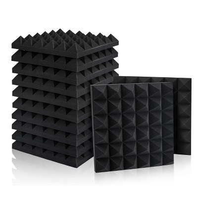 Fstop Labs 12"x12" Acoustic Foam Panels, Studio Soundproofing & Noise Reduction Tiles