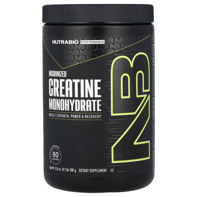 NutraBio Micronized Creatine Monohydrate, 10.6 oz (300 g)