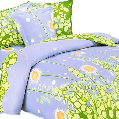 Slickblue Luxury Down Alternative  6/8 PC Comforter Set, Zipper Duvet Cover, Twin/King Bedding, Dandelion Theme, Blue
