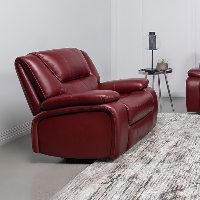 Upholstered Glider Recliner Chair with Extra-Wide Seat and Smooth Gliding Motion