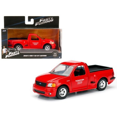Brian's 1999 Ford F-150 SVT Lightning Pickup Truck Red "Fast & Furious" Movie 1/32 Diecast Model Car by Jada